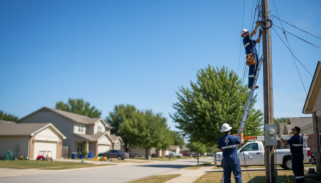 Residential electrician providing installation services in Charleston, ME